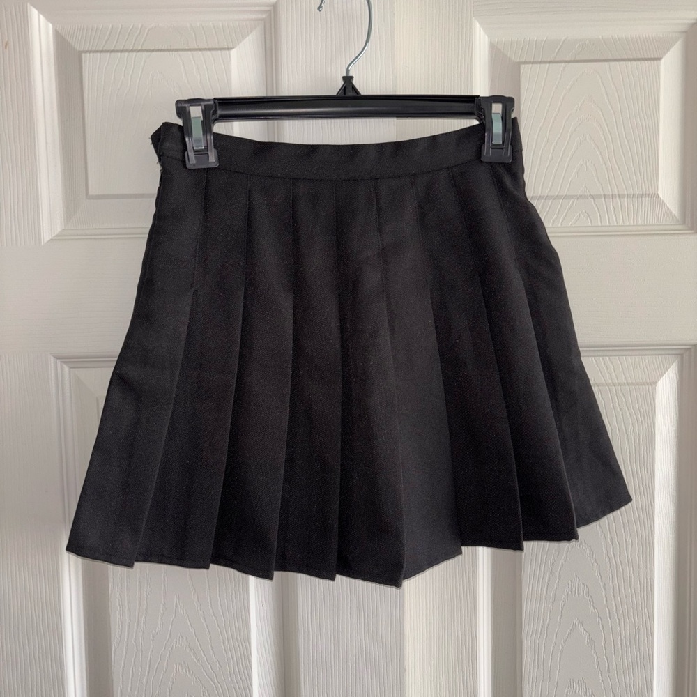 Black Pleated Skirt